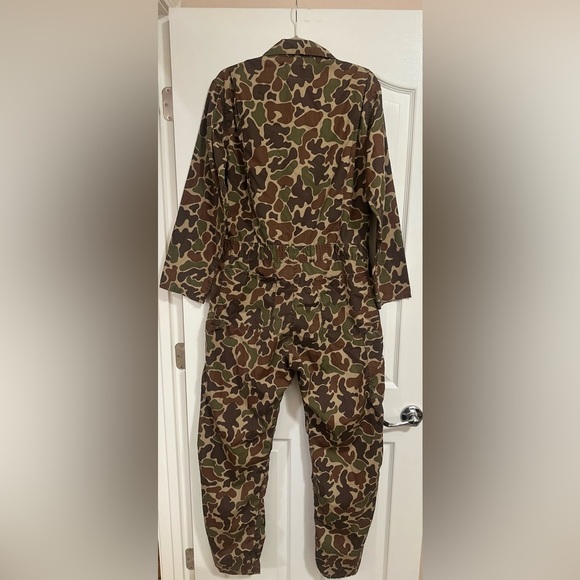 Vintage Men’s‎ DUXBAK Camo Hunting Zip Up Jumpsuit Suit Bib Overalls Medium. - Picture 9 of 12